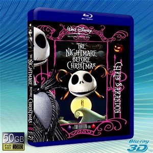 (快門3D)聖誕夜驚魂 The Nightmare before Christmas -藍光影片50G