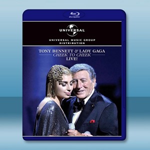 樂壇天後女神卡卡與爵士巨星托尼.班奈特聯合演唱會2014Tony bennett & Lady GaGa Cheek to Cheek Live -（藍光影片25G）