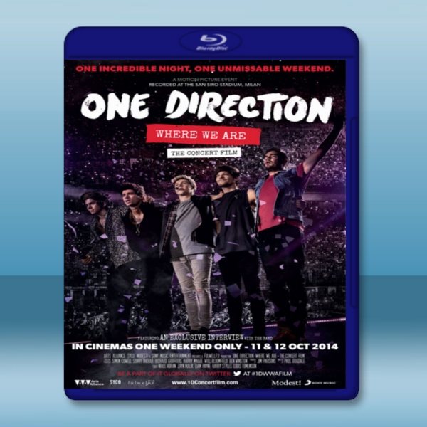 1世代-1起嗨翻演唱會--義大利聖西羅球場實況  One Direction We Are' Live from San Siro Stadium-（藍光影片25G）