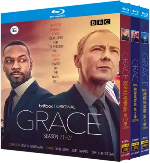 BBC 神探格雷斯 第1-4季 Grace S1-S4 藍光25G 6碟L		 